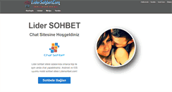 Desktop Screenshot of lidersohbet.com